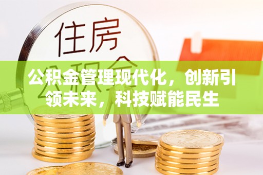 下营公积金管理现代化，创新引领未来，科技赋能民生